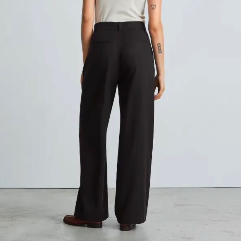 Everlane Black Wide-Leg Trousers - Picture 2 of 9